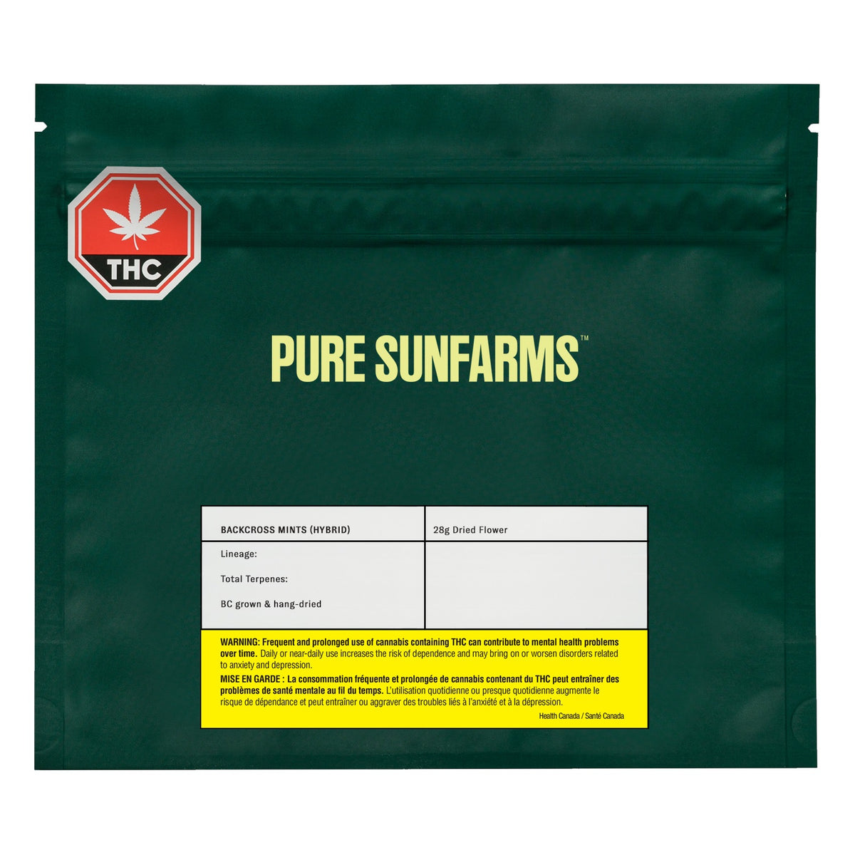 PURE SUNFARMS BACKCROSS MINTS (H) DRIED - 14G