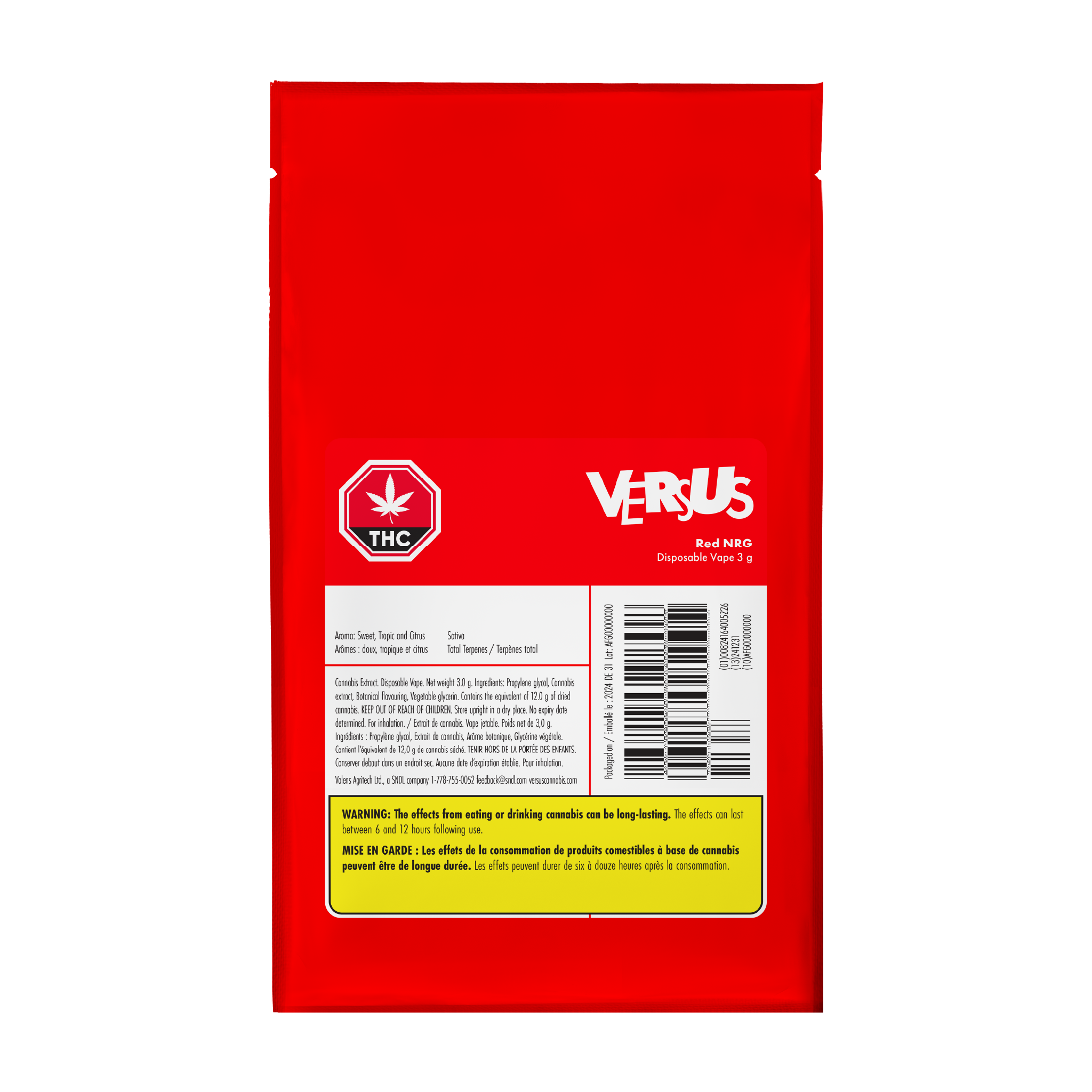 VERSUS RED NRG (S) PEN - 3G