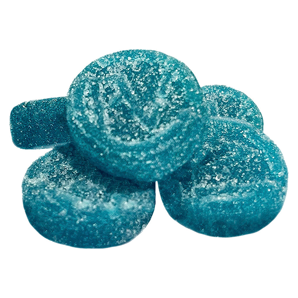 PLATINUM BLUE RAZ (IND) CHEW - 2MG THC X 5