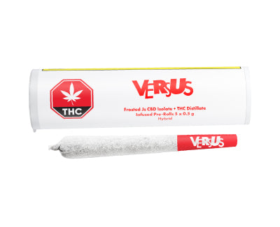 VERSUS FROSTED JS 3:1 THC:CBD (H) INF PRE-ROLL - 0.5G X 5