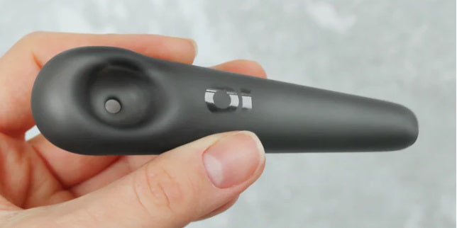 ONGROK ALUMINUM GLASS SPOON PIPE - GUNMETAL