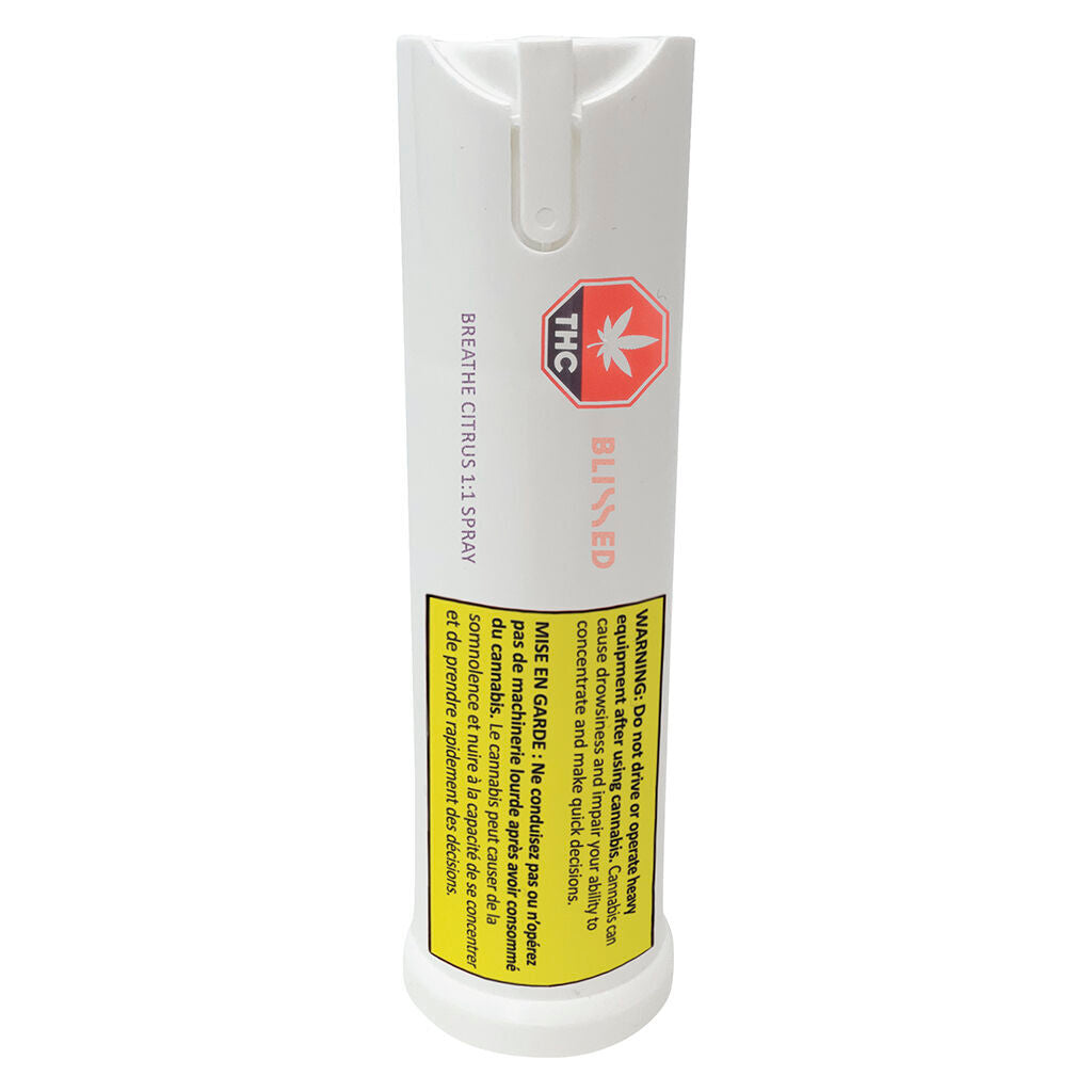 BLISSED BREATHE CITRUS 1:1 (H) ORAL SPRAY - 5MG THC:CBD X 22