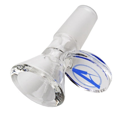 APEX GLASS BOWL - ROUND PULL CONE 14MM - CLEAR