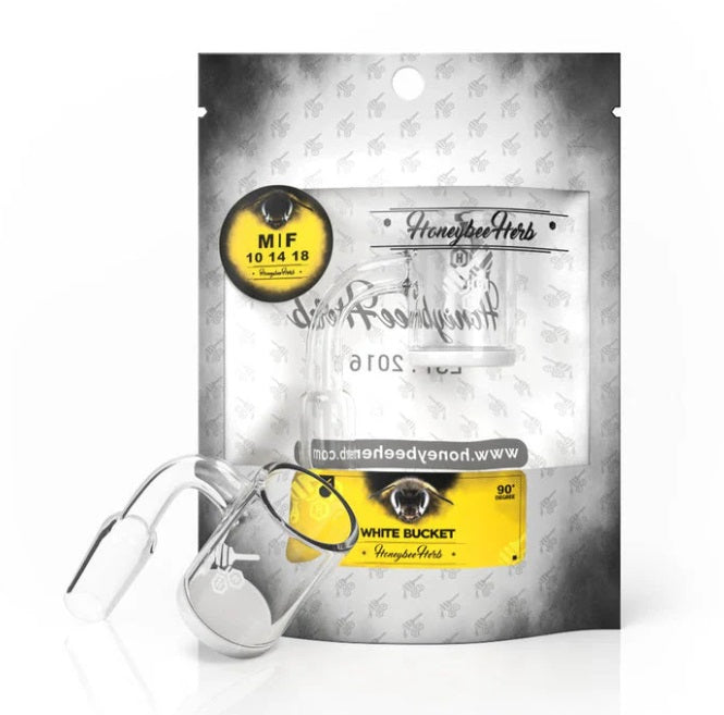 HONEYBEE HERB - BUCKET BANGER - MALE  90DEG 14MM - WHT