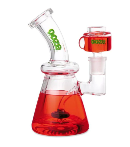 OOZE GLYCO FREEZE BONG 6.5" - SCARLET
