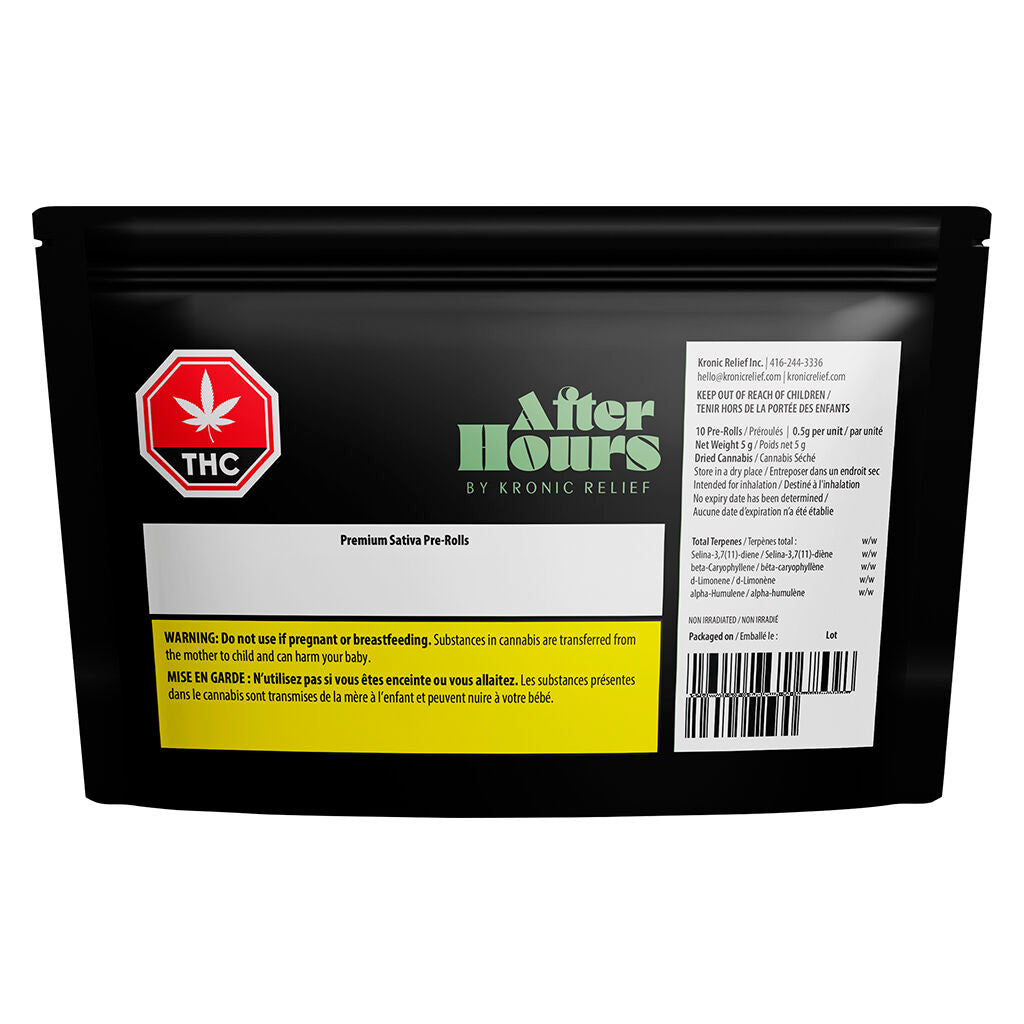 AFTER HOURS JAMAICAN DREAM (S) SATIVA PRE-ROLL - 0.5G X 10