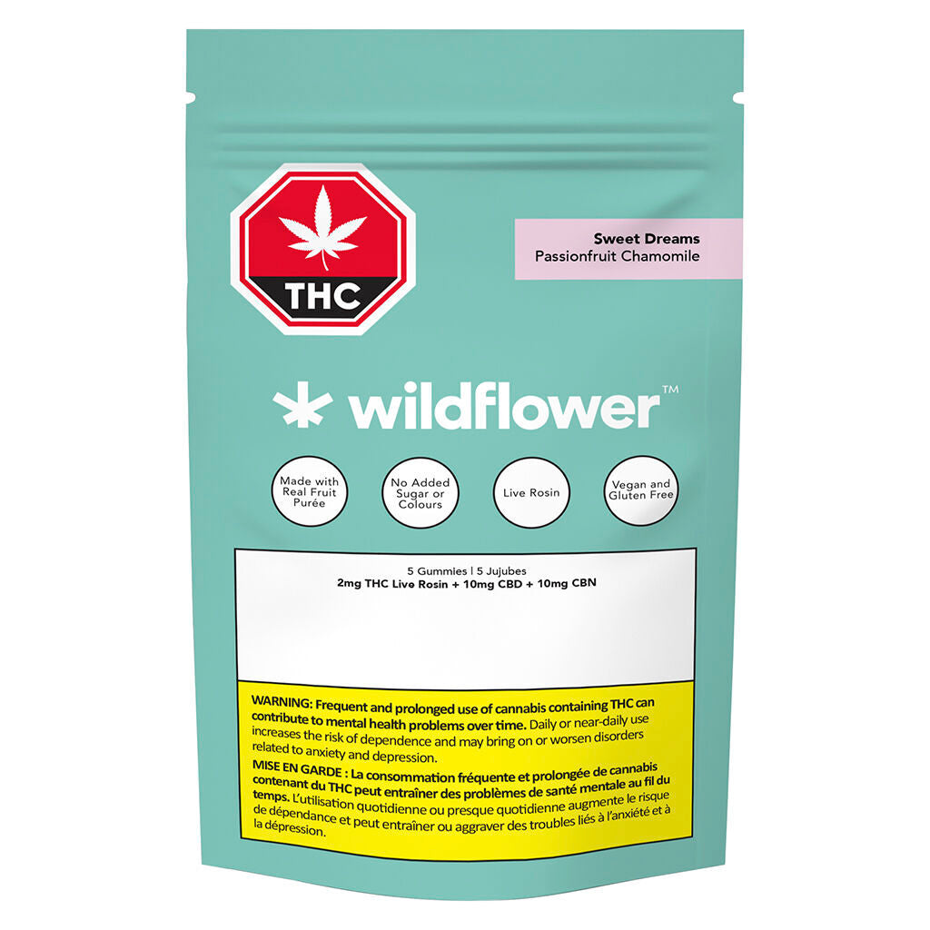 WILDFLOWER SD PASFR CHAM (IND) CHEW 2:10:10MG THC:CBD:CBNX 5