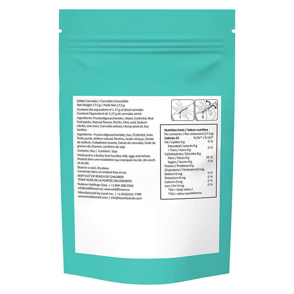 WILDFLOWER SD GOJI BRY (IND) CHEW - 2MGTHC:10MGCBD:10MGCBNX5