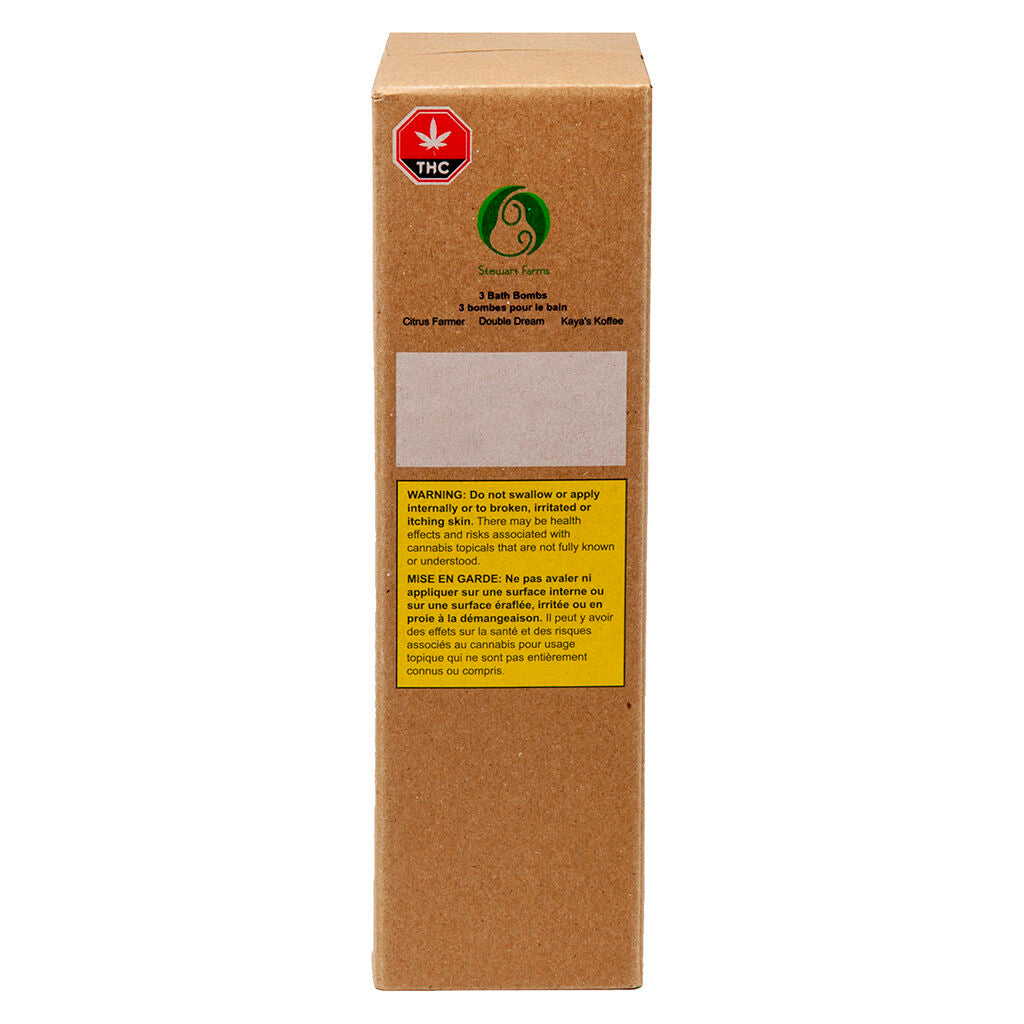 STEWART FARMS MULTI PK 2025 (H) BATH BOMB 100MG THC:CBD X3