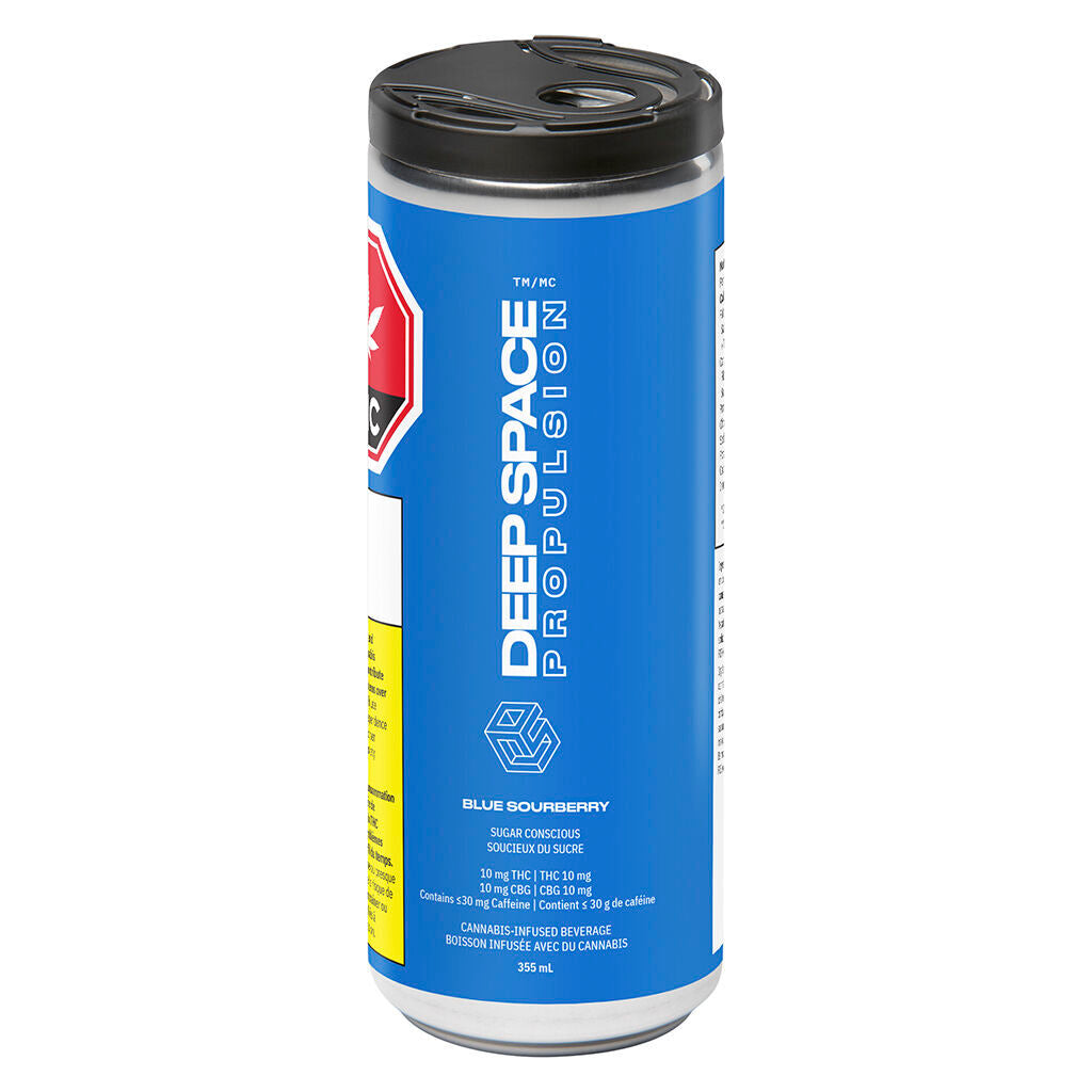 DEEP SPACE BLUESOURBRY CAF (H) BEV 10MG THC:10MG CBG X 355ML