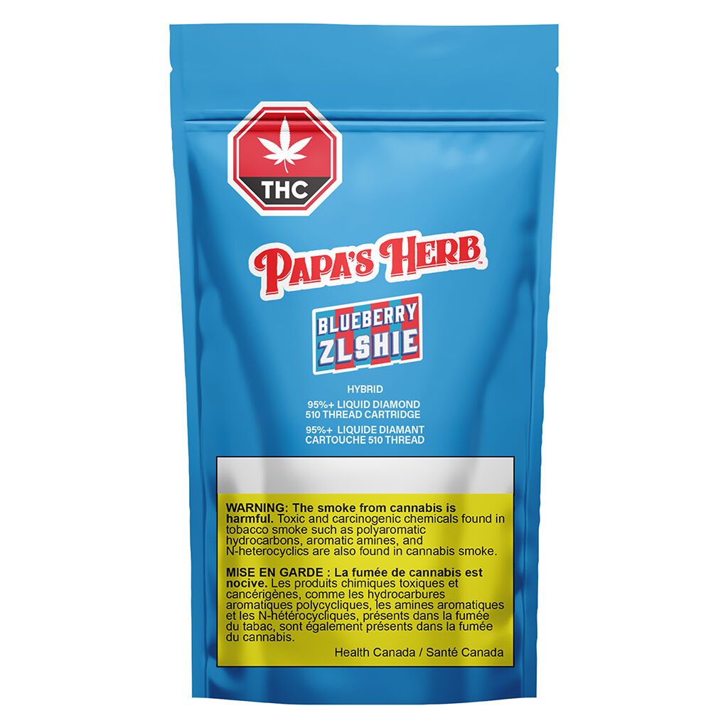 PAPAS HERB BLUEBERRY ZLUSHIE LIQUID DIAMOND (H) 510 - 0.95G