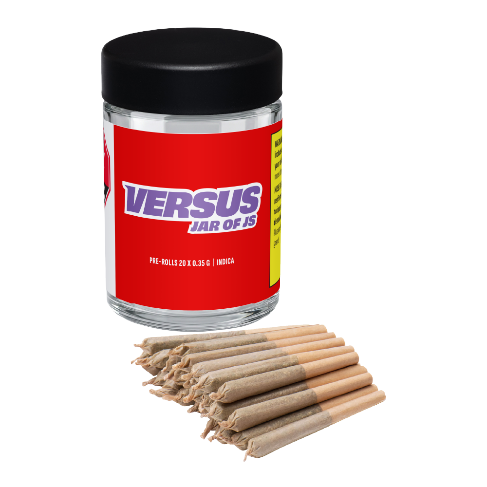 VERSUS JAR OF JS INDICA ROTATING (IND) PRE-ROLLS 0.35G X 20