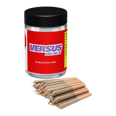 VERSUS JAR OF JS INDICA ROTATING (IND) PRE-ROLLS 0.35G X 20