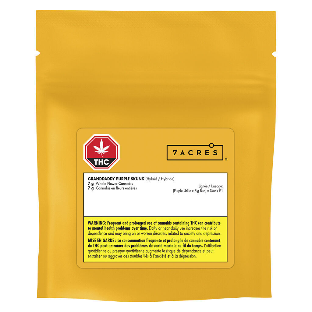 7ACRES GRANDDADDY PURPLE SKUNK (H) DRIED - 7G