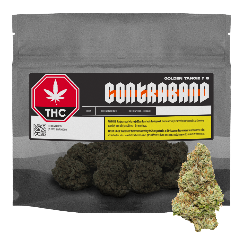 CONTRABAND GOLDEN TANGIE (S) DRIED - 7G