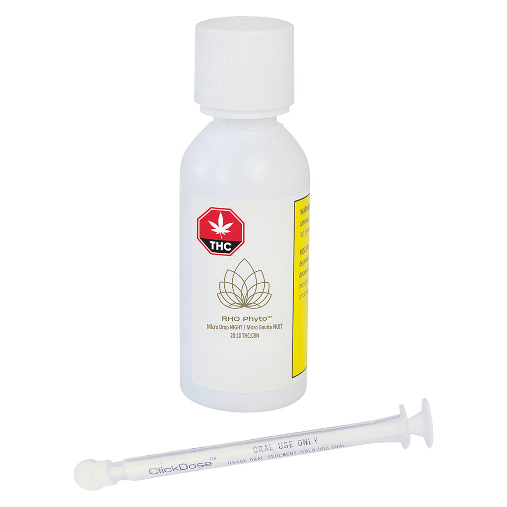 RHO PHYTO MICRO DROP NIGHT (H) OIL 600:300MG THC:CBN - 30ML