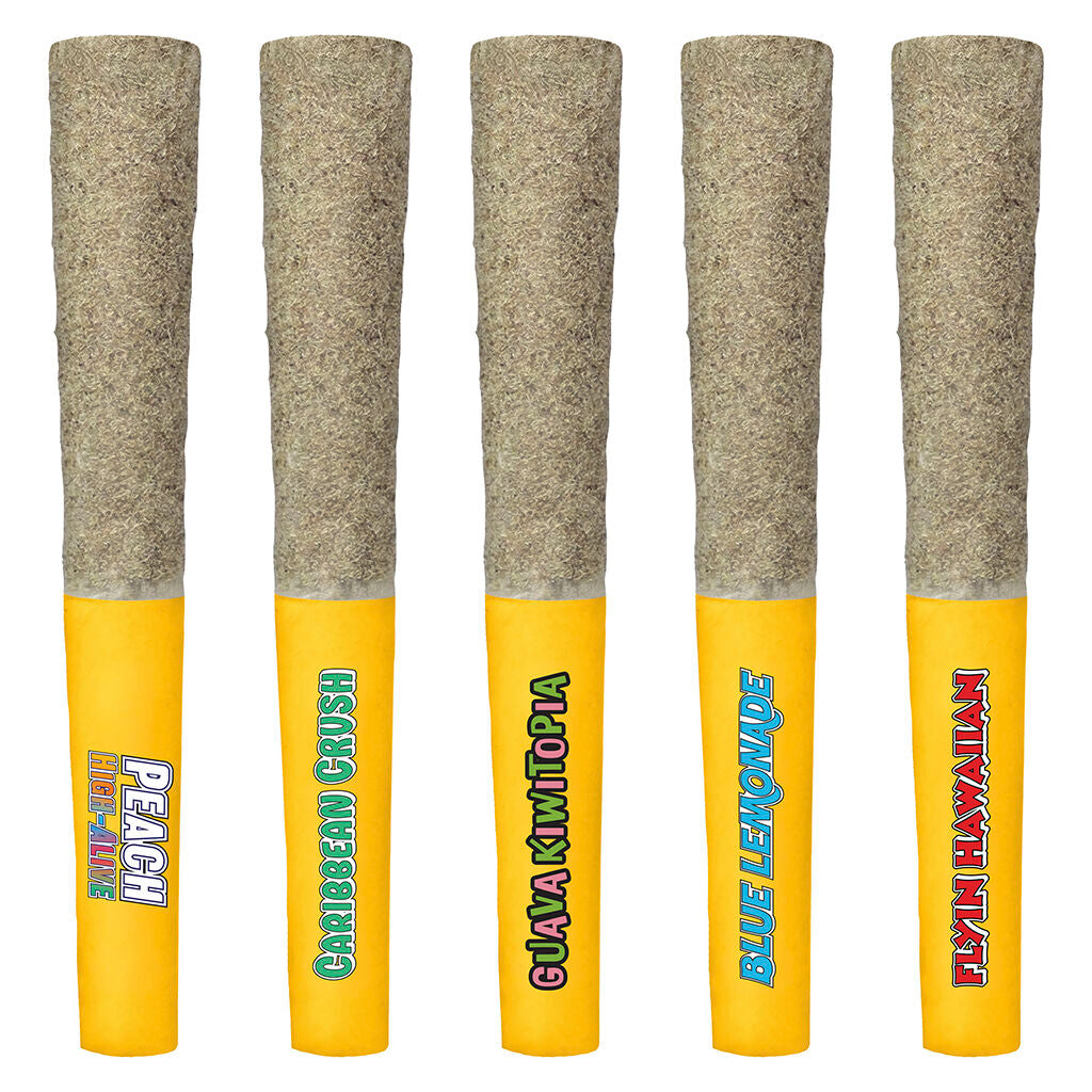 TRIPPY SIPS FRUIT PUNCH 5 VARIETY PK (H) INF PRE-ROLL 0.5GX5