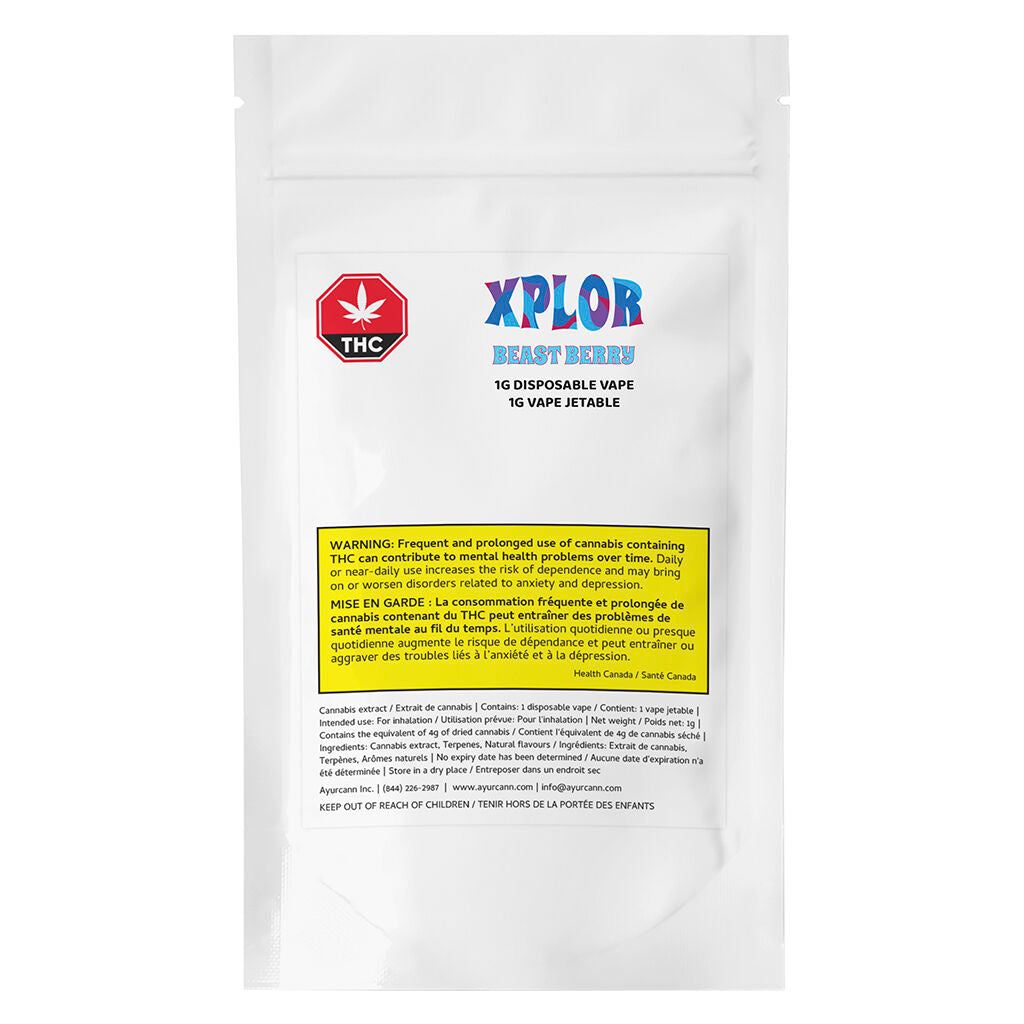 XPLOR LEVEL X BEAST BERRY (IND) INF PRE-ROLL - 1G X 1