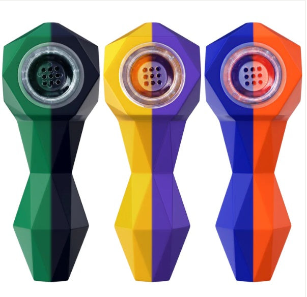 REBOUND 4" SILICONE SPOON PIPE - MIXED COLOURS