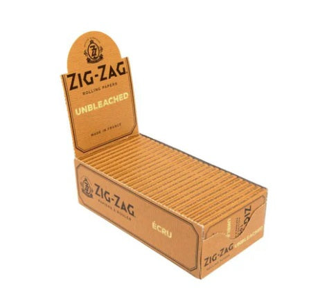 ZIG ZAG UNBLEACHED SINGLE WIDE ROLLING PAPERS