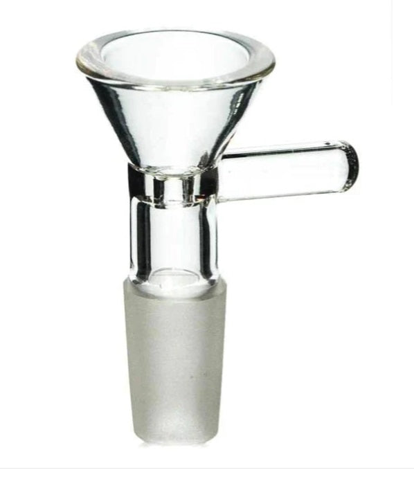 HMP 14M MALE GLASS CONE BOWL - CLEAR