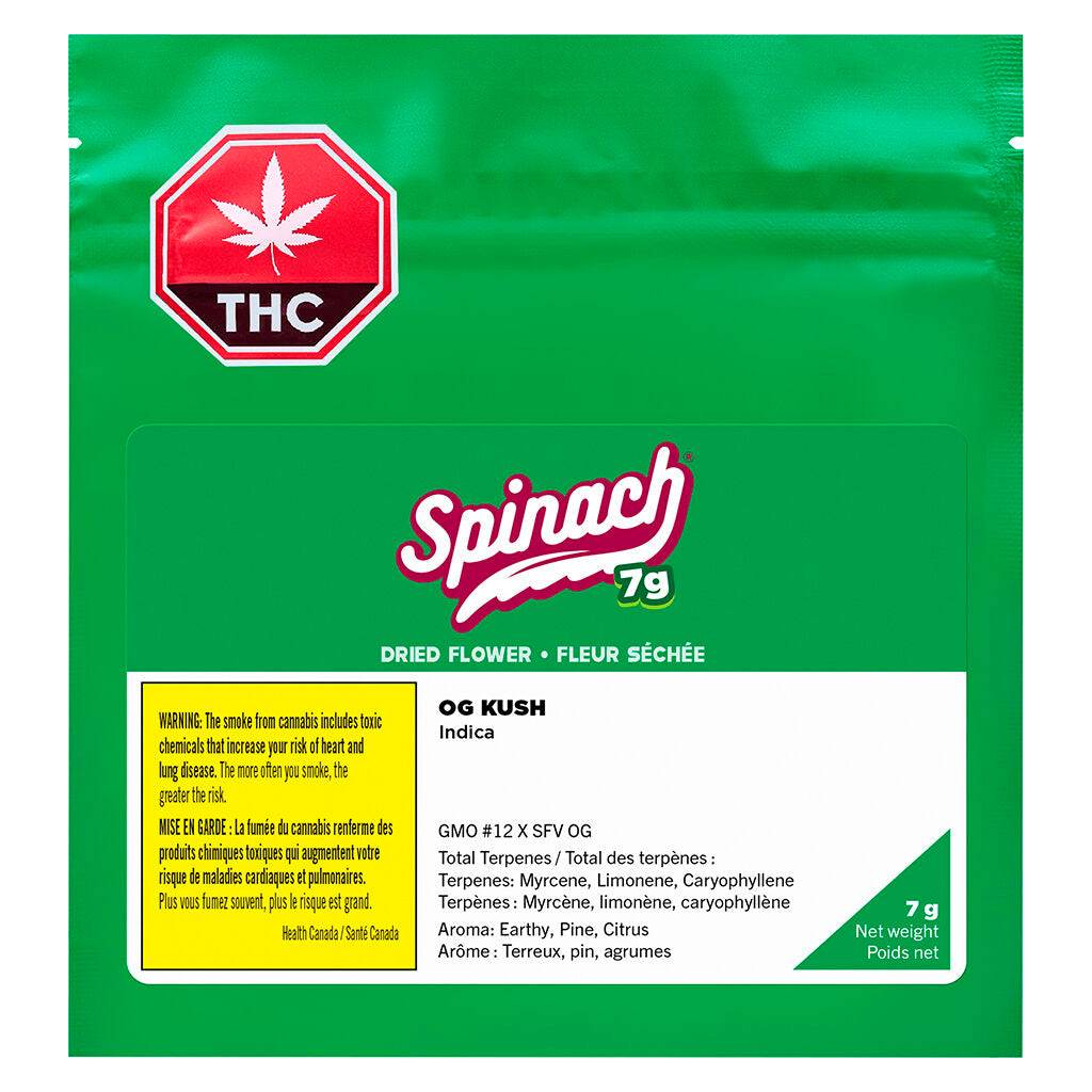 SPINACH OG KUSH (IND) DRIED - 7G