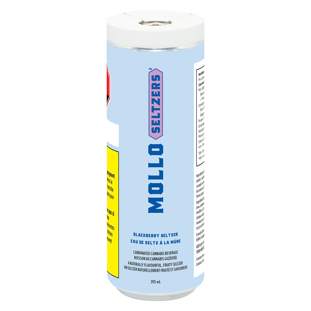 MOLLO SELTZER BLACKBERRY (H) BEV 10:20MG THC:CBD 355ML X 4