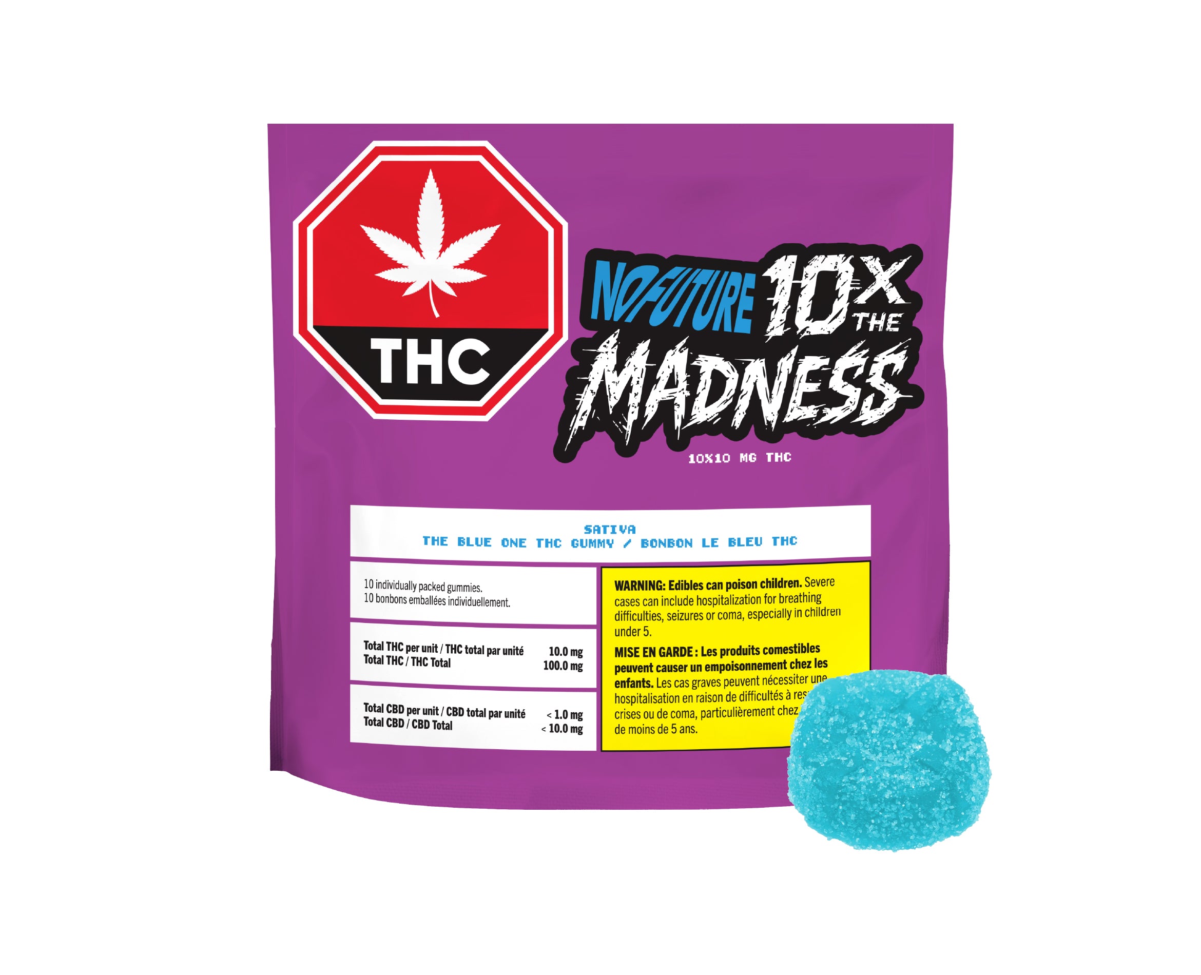 NO FUTURE 10X THE BLUE ONE (S) CHEW 10MG THC X 10