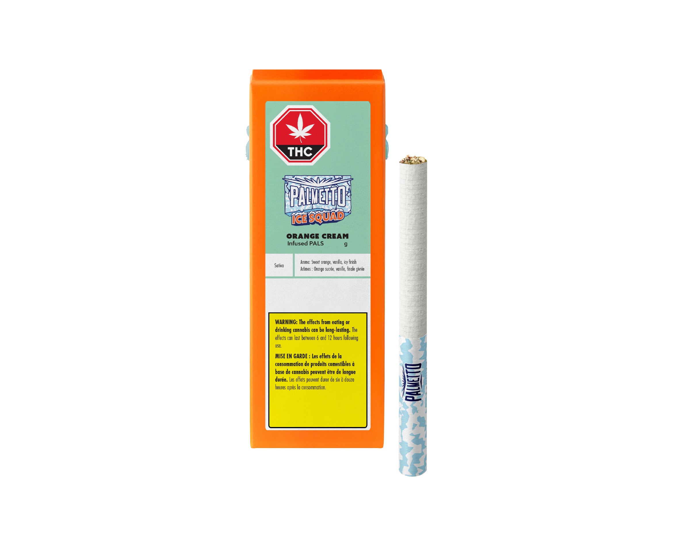 PALMETTO PALS ICE SQUAD ORANGE CREAM (S) INF PRE-ROLL 0.5GX5