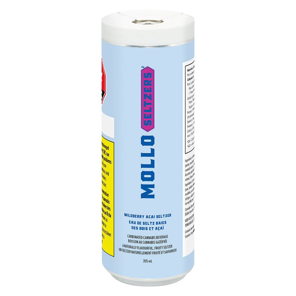 MOLLO SELTZER WILDBERRY ACAI (H) BEV 10:20MG THC:CBG 355MLX4