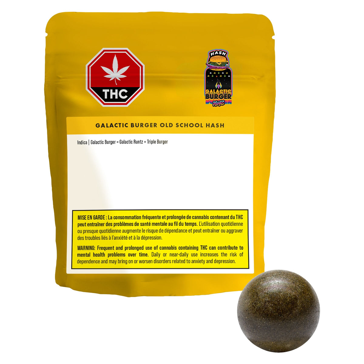 NUGZ OLD SCHOOL HASH GALACTIC BURGER (H) HASH - 2G