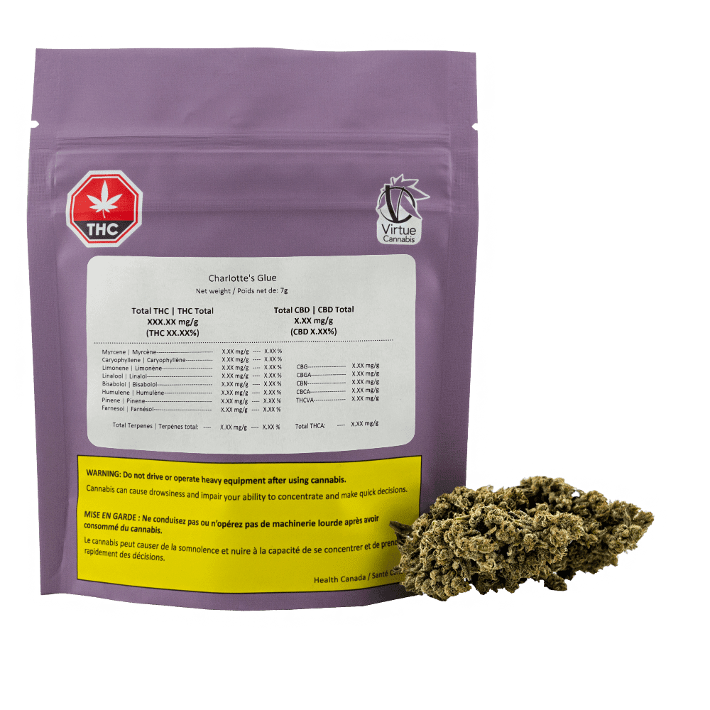 VIRTUE CANNABIS CHARLOTTES GLUE 1:1 (S) DRIED - 7G