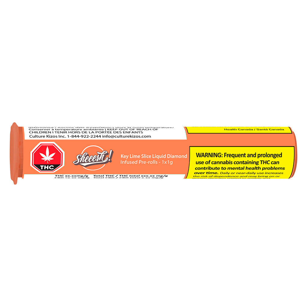 SHEEESH KEY LIME SLICE LIQUID DMND (IND) INF PRE-ROLL 1GX1