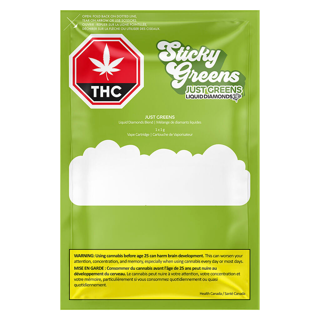 STICKY GREENS LIQ DIAMOND MELONBALLER (S) 510 - 1G