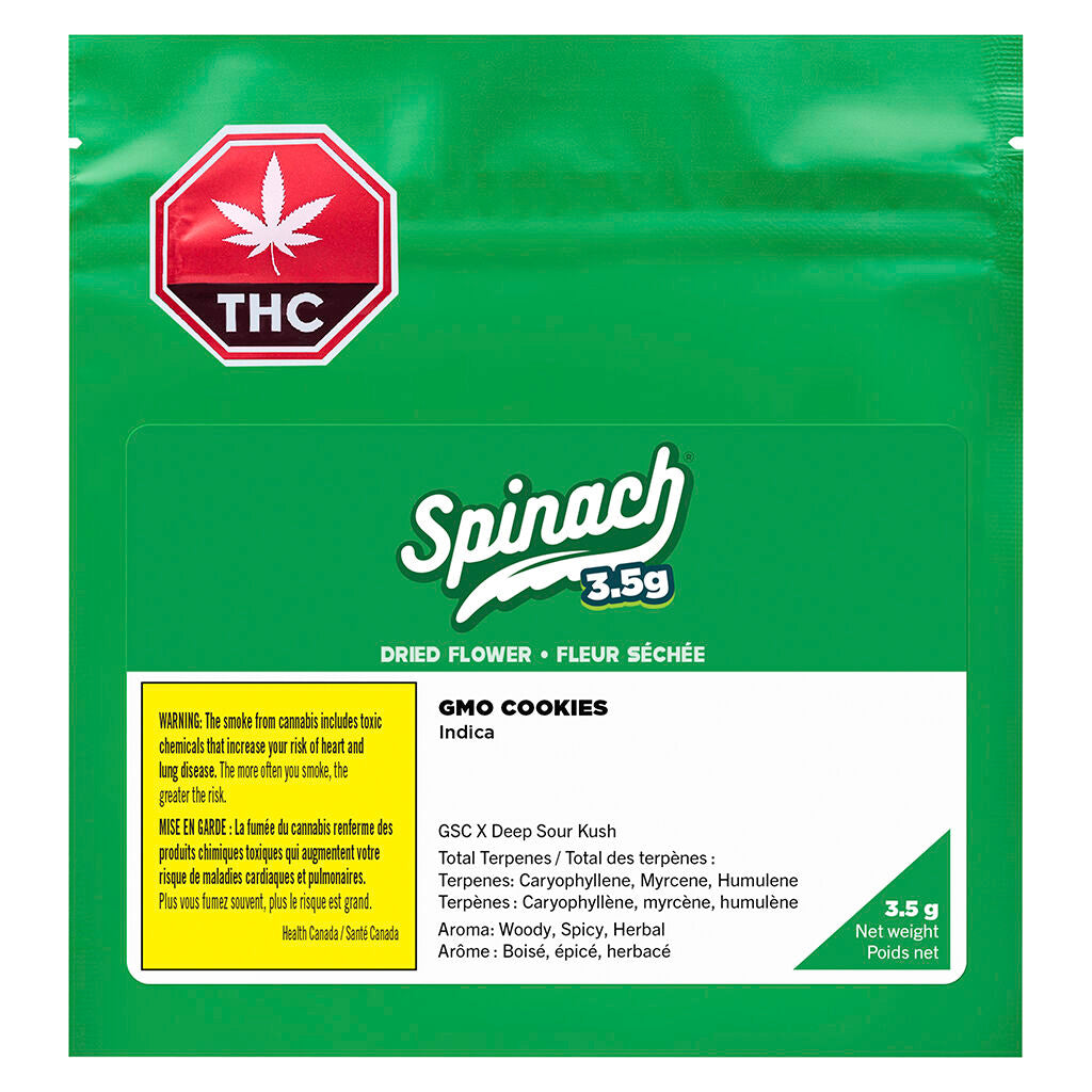 SPINACH WEST COAST COOKIES (IND) DRIED - 3.5G