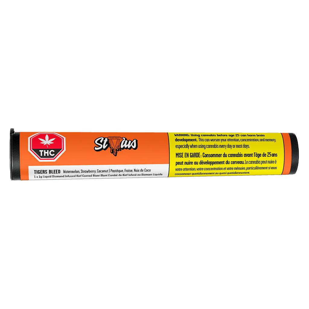 STATUS TIGERS BLEED LIQ DMND KIEF BLNT (H) INF PRE-ROLL 1GX1