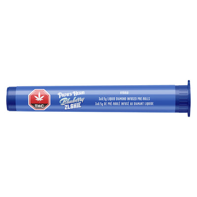 PAPAS HERB BLUEBRRY ZLSHIE KIEF DMND (H) INF PRE-ROLL 0.5GX3