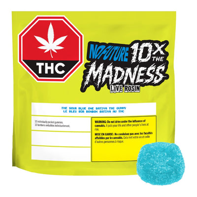 NO FUTURE 10X SOUR BLUE LIVE ROSIN (S) CHEW 10MG THC X 10