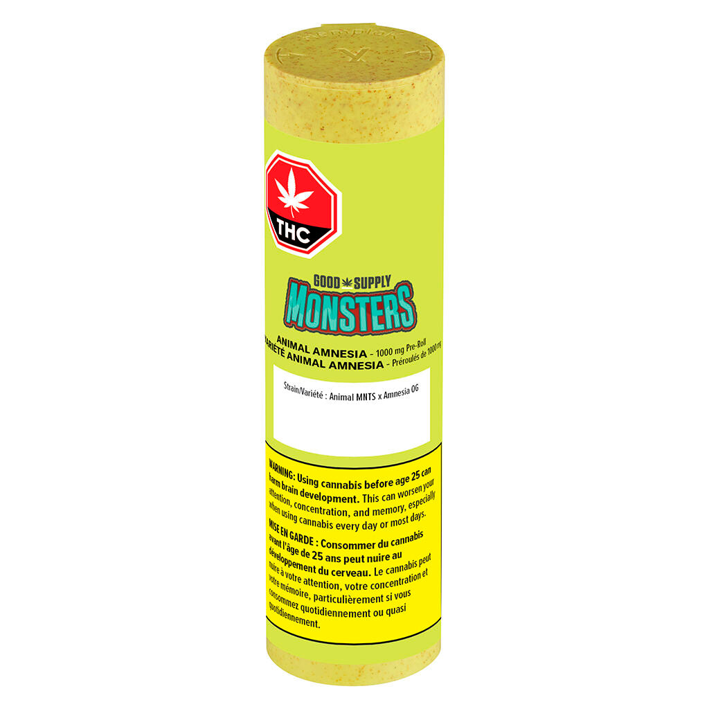 GOOD SUPPLY MONSTERS ANML AMNESIA (H) INF PRE-ROLL 2.38G X 1