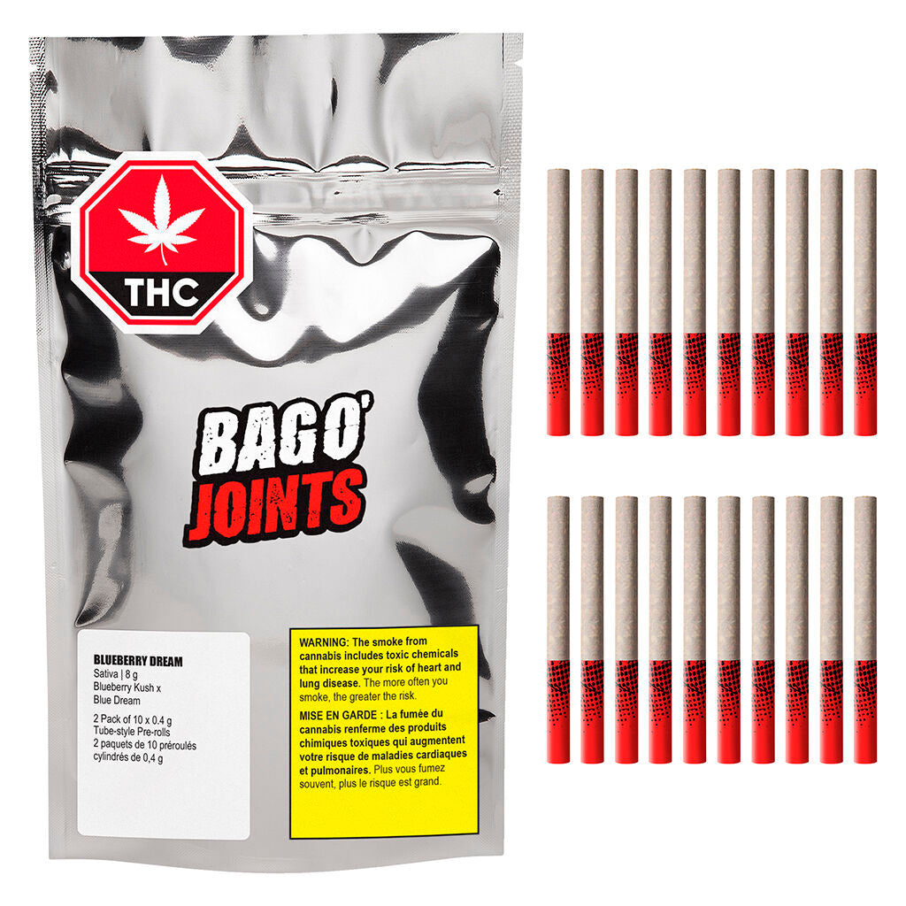 BIG BAG O BUDS BOJ BLUEBERRY DREAM (S) PRE-ROLL 0.4G X 20