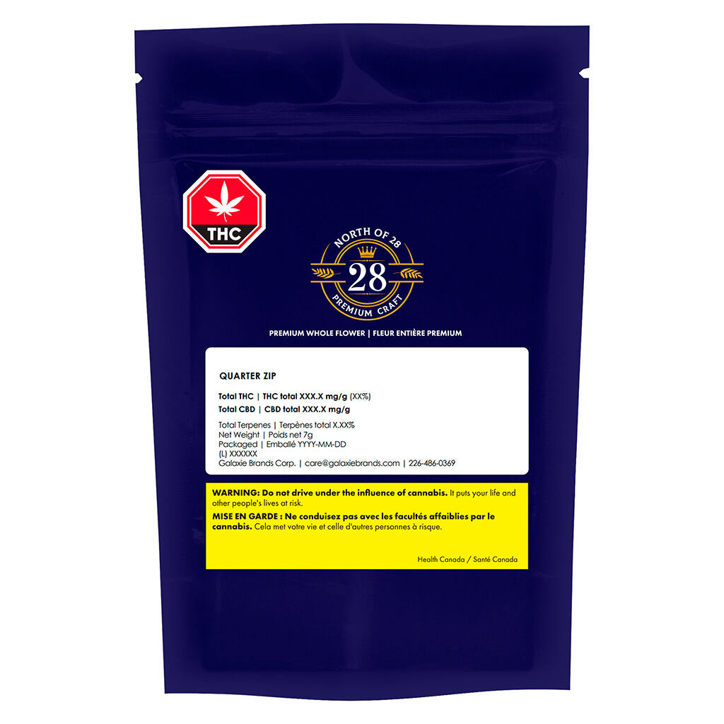 NORTH OF 28 QUARTER ZIP (IND) DRIED - 7G