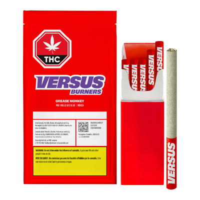 VERSUS BURNERS GREASE MONKEY (IND) PRE-ROLL 0.5G X 10