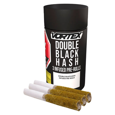 VORTEX DOUBLE BLACK HASH (H) INF PRE-ROLL - 0.5G X 3