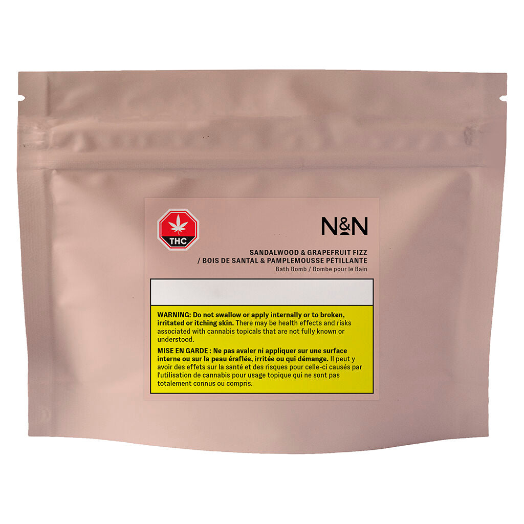 NOON & NIGHT SNDLWOOD GRPFRUIT (H) BATH BOMB - 100MG CBD X 1