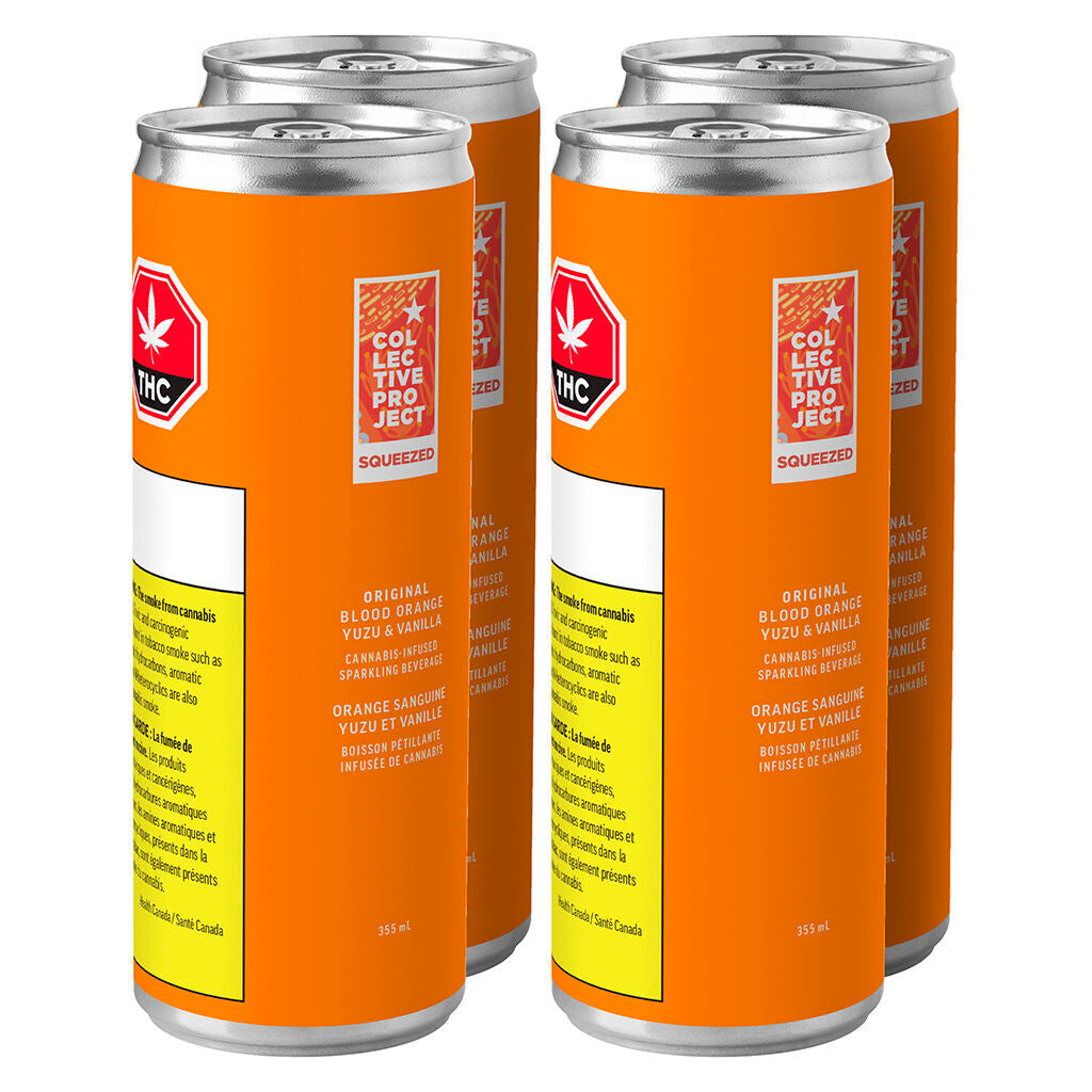 COLLECTIVE PROJECT BLDORG YZVN(H) BEV 10MG THC:CBDX355ML 4PK