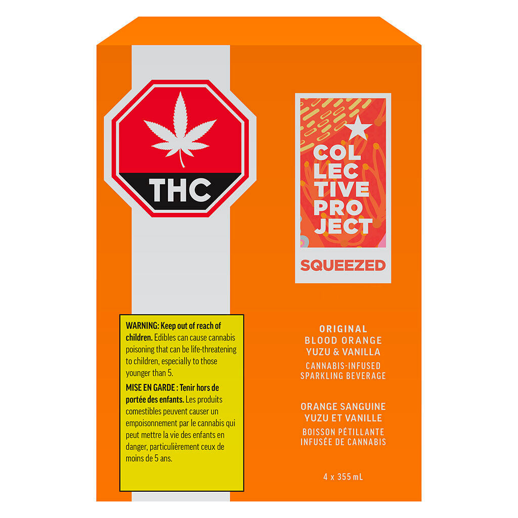 COLLECTIVE PROJECT BLDORG YZVN(H) BEV 10MG THC:CBDX355ML 4PK