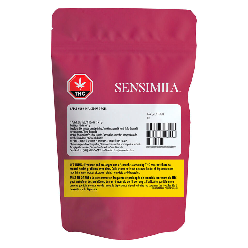 SENSIMILA APPLE KUSH (IND) INF PRE-ROLL 1G X 1