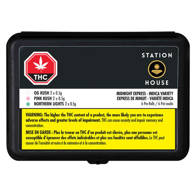 STATION HOUSE INDICA VARIETY (IND) PRE-ROLL 0.5G X 6