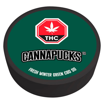 CANNAPUCKS FRESH WINTER GREEN CBD 50 (H) POUCH 50MG CBD X 10