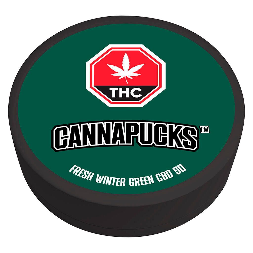CANNAPUCKS FRESH WINTER GREEN CBD 50 (H) POUCH 50MG CBD X 10